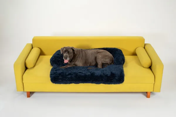 PuppyJoy Rozkladací pelech veľ. L 110x95 cm tmavomodrý