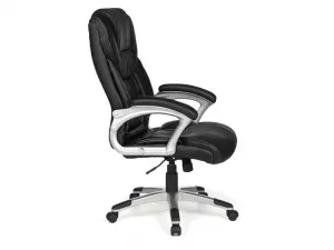 Amstyle Kancelárska stolička Madrid (čierna)
