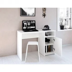 KONDELA Dede pc stôl biela
