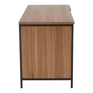 KONDELA Alysandra Typ 3 písací stôl dub / čierna