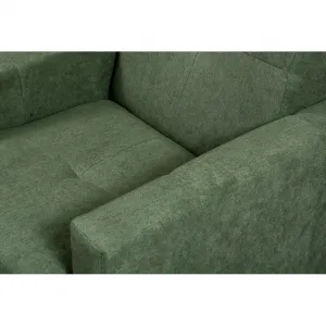 KONDELA Valdo kreslo zelená / čierna
