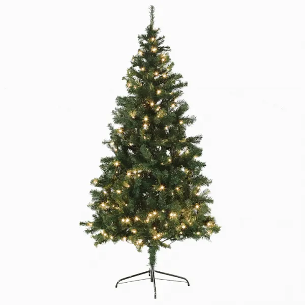Vianočný stromček so svetielkami, zelená, 180 cm, LED450, CHRISTMAS TYP 5