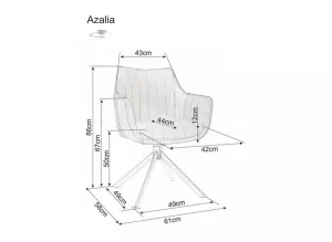 Signal Stolička AZALIA BREGO | sivá