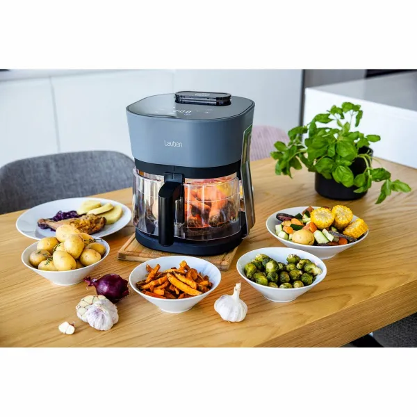 Teplovzdušná fritéza Lauben GlassSteamAir Fryer 4500BG