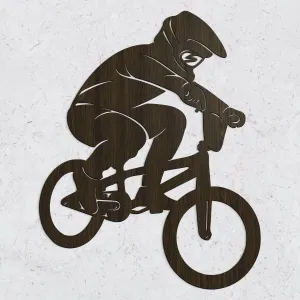Drevený obraz BMX racing - Bikros