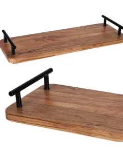 DekorStyle Servírovací podnos UNDERSO 40x15 cm akátové dřevo