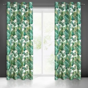 DekorStyle Zatemňovací závěs DAVOS 140x250 bílý/zelený