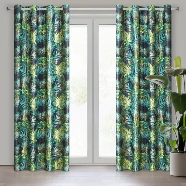DekorStyle Zatemňovací závěs DAVOS 140x250 zelený