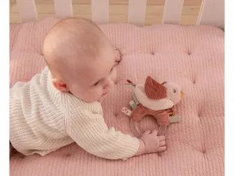 LITTLE DUTCH HRKÁLKA S VTÁČIKOM KVETY A MOTÝLE