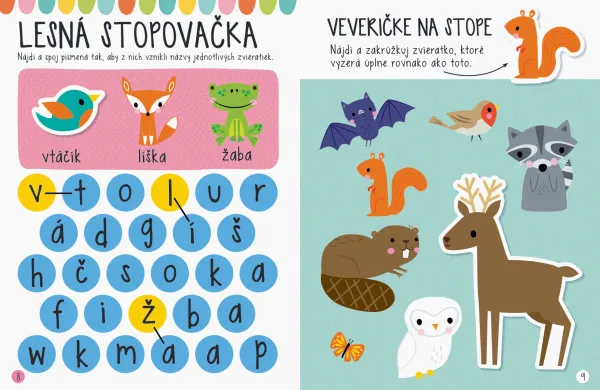 Veľké samolepky pre malé ruky Priatelia z lesa