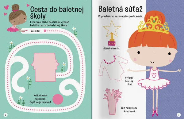 Velké samolepky pre malé ruky Balet