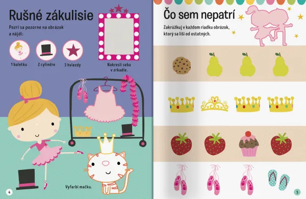 Velké samolepky pre malé ruky Balet
