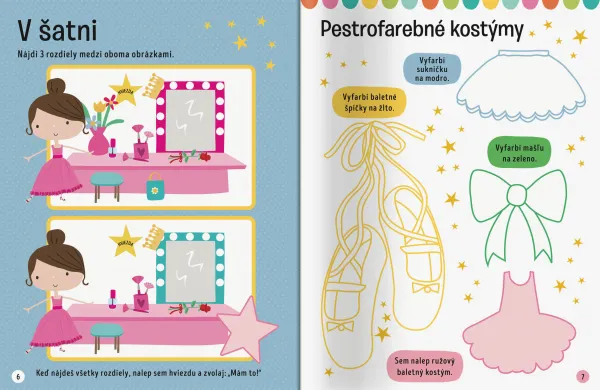 Velké samolepky pre malé ruky Balet