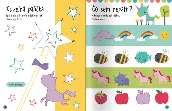 Velké samolepky pre malé ruky Jednorožce