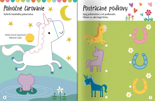 Velké samolepky pre malé ruky Jednorožce