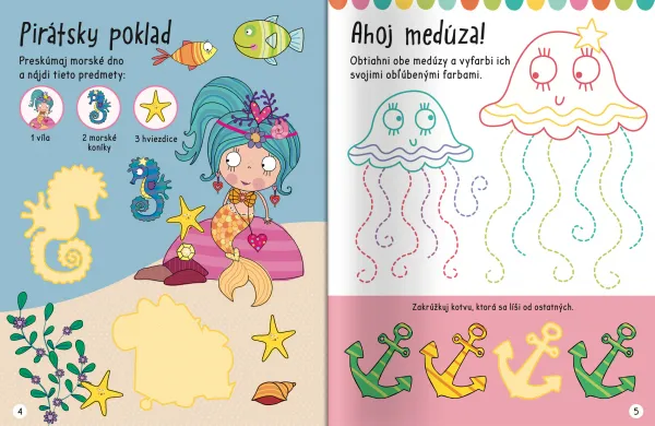 Velké samolepky pre malé ruky Morské víly