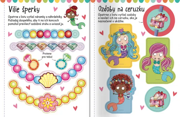 Velké samolepky pre malé ruky Morské víly