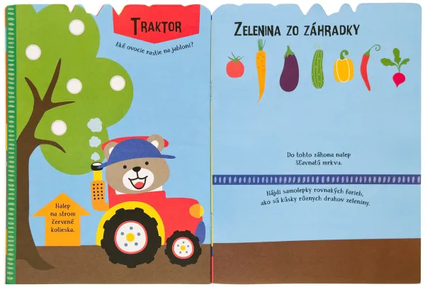 Samolepky pre najmenších Traktorík