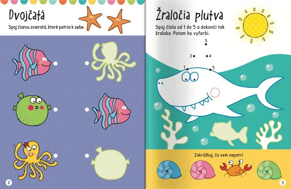 Velké samolepky pre malé ruky Žraloky