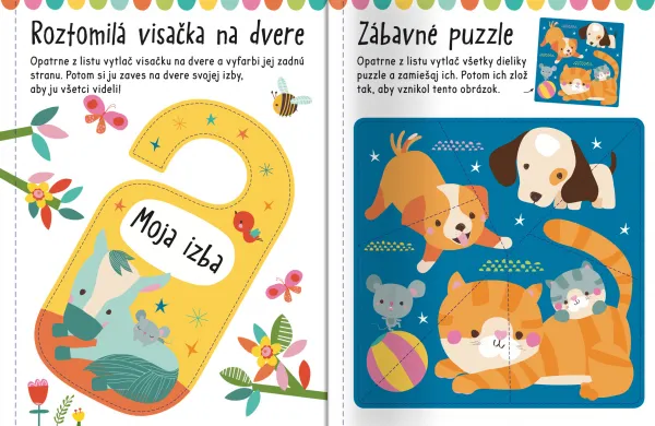 Velké samolepky a omalovánky pre malé ruky Mláďatá