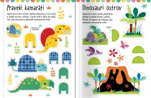 Velké samolepky a omalovánky pre malé ruky Dino ostrov