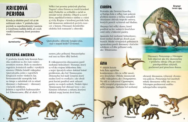 Atlas dinosaurov Kniha so samolepkami