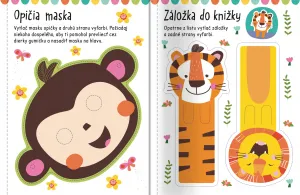 Velké samolepky a omalovánky pre malé ruky Divé zvieratá