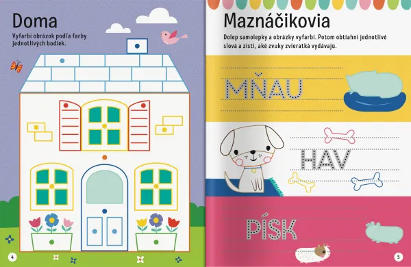 Velké samolepky pre malé ruky Já a môj svet