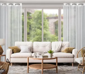 DekorStyle Závěs DOTI 140x250 cm bílý