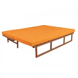 MarLiving Rozkladacia pohovka LE MAR 03 201 cm z masívu/oranžová