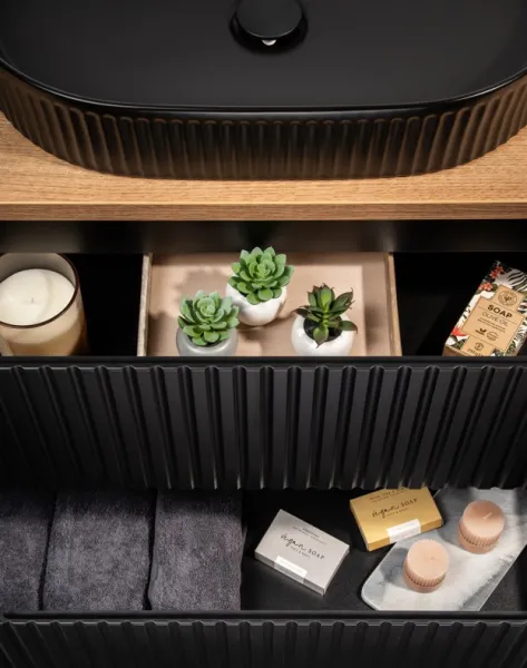 ArtCom Kúpeľňový komplet NOVA Black 120/2