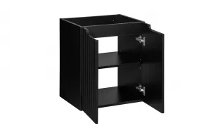 ArtCom Kúpeľňová skrinka s doskou NOVA Black D50/3 | 50 cm