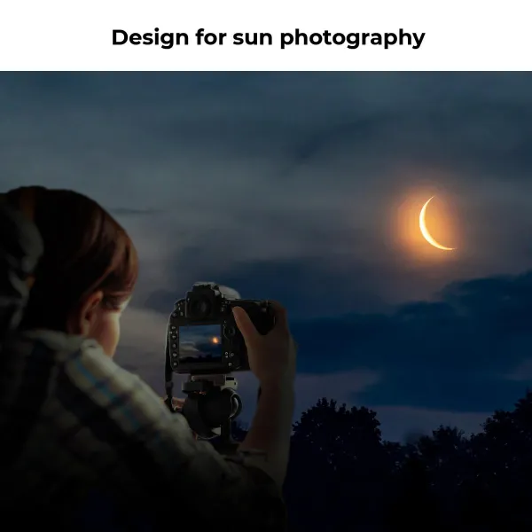 K&F Concept K&F 77mm Solar Filter ND100000,16.6-Stop Solid Neutral Density Filter Nano-X Series 32040