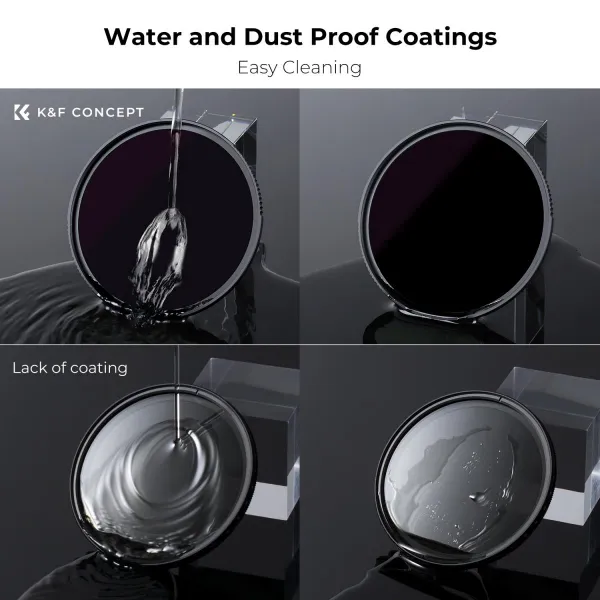 K&F Concept K&F 77mm Solar Filter ND100000,16.6-Stop Solid Neutral Density Filter Nano-X Series 32040