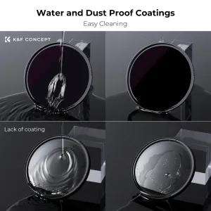 K&F Concept K&F 77mm Solar Filter ND100000,16.6-Stop Solid Neutral Density Filter Nano-X Series 32040