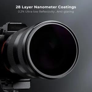 K&F Concept K&F 77mm Solar Filter ND100000,16.6-Stop Solid Neutral Density Filter Nano-X Series 32040