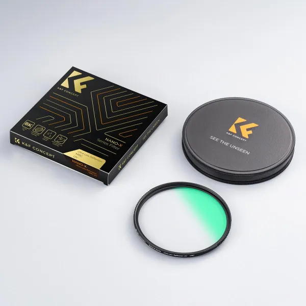 K&F Concept K&F 77mm UV Filter 0.1% Ultra-low Reflection (titanium coating ) with 28 Multi-Layer Coatings Nano-X Series 32039