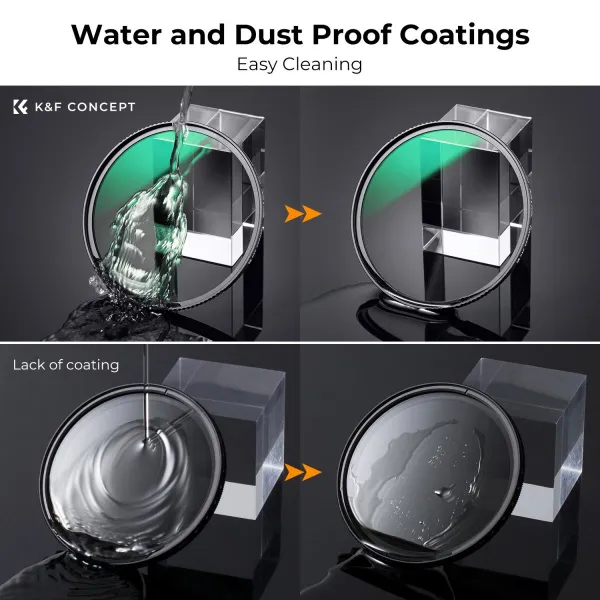 K&F Concept K&F 77mm UV Filter 0.1% Ultra-low Reflection (titanium coating ) with 28 Multi-Layer Coatings Nano-X Series 32039