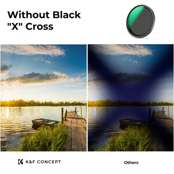 K&F Concept K&F 72MM D Series Variabilný/Fader ND filter, ND2~ND32, W/O Black Cross 35398
