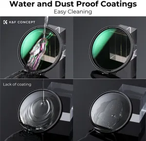K&F Concept K&F 49MM D Series Variabilný/Fader ND filter, ND2~ND32, W/O Black Cross 35491