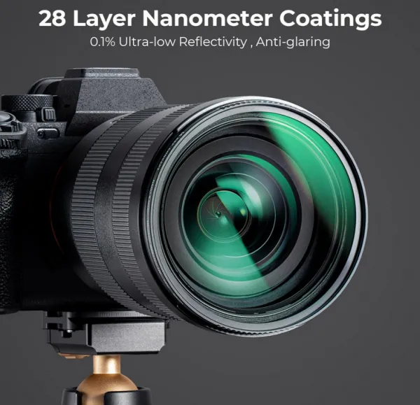 K&F Concept K&F 55MM, ultra-nízky odrazový UV filter série NANO-X, ultra číre šošovky, vodotesné, odolné proti poškriabaniu 35595