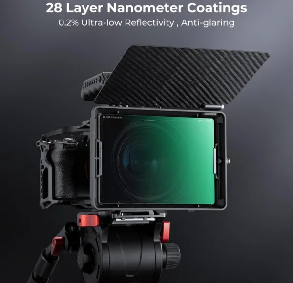 K&F Concept K&F ND4 (2 zarážky) štvorcový filter ND, 4" x 5,65" filter s neutrálnou hustotou kompatibilný s Tilta kompatibilný 35592