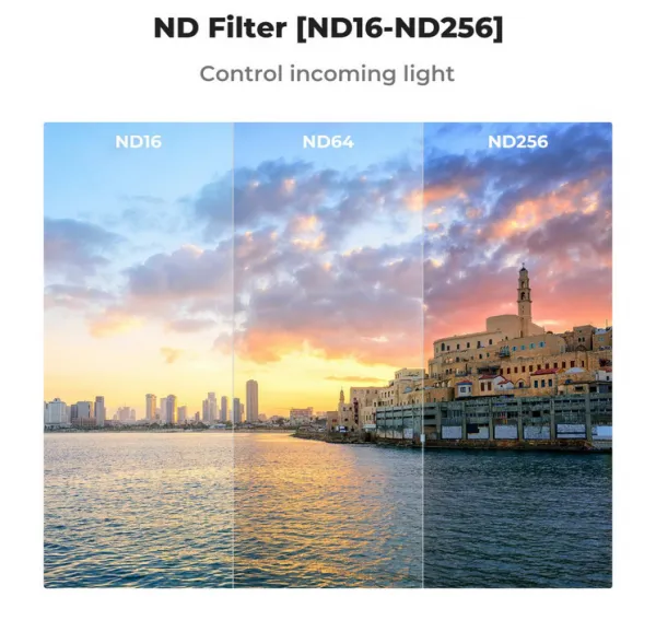 K&F Concept K&F 4ks Filter Kit (CPL+ND16+ND64+ND256) šošovka s vysokým rozlíšením, antireflexná zelená vrstva na jednej 34872
