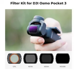 K&F Concept K&F 4ks Filter Kit (CPL+ND16+ND64+ND256) šošovka s vysokým rozlíšením, antireflexná zelená vrstva na jednej 34872
