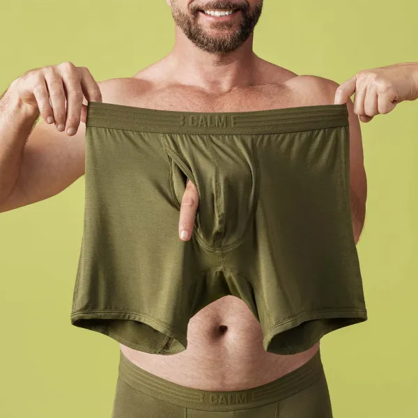 Calm B BOXERKY TMAVOZELENÉ 2-PACK Veľkosť: S