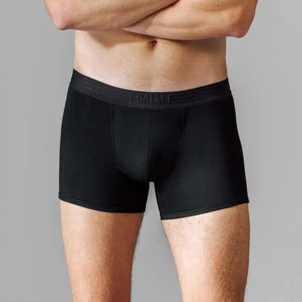 Calm B Kratšie boxerky čierne 2-pack Velikost: M
