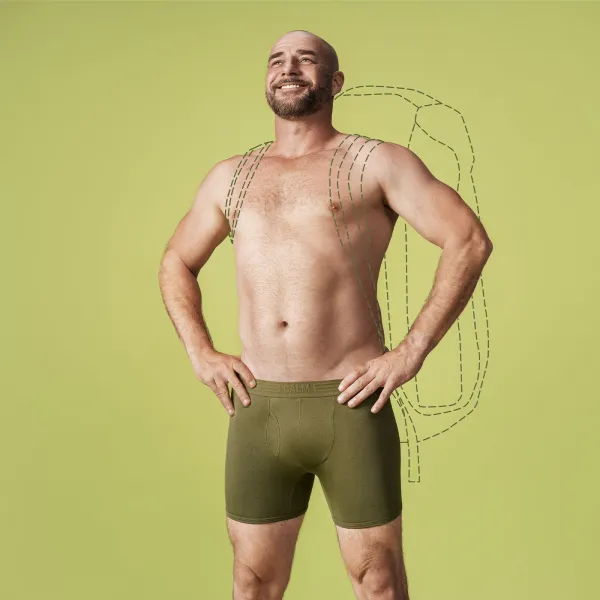 Calm B BOXERKY TMAVOZELENÉ 2-PACK Veľkosť: S