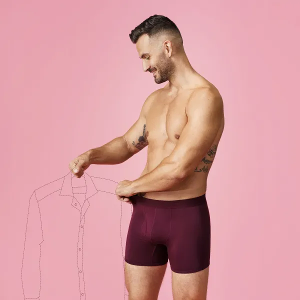 Calm B Boxerky vínové 2-pack Veľkosť: S