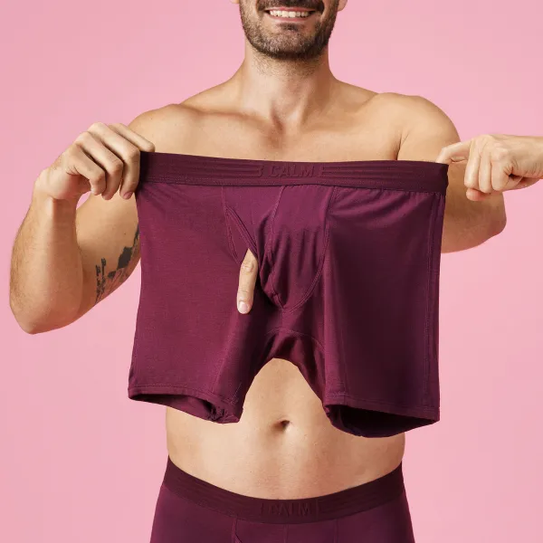 Calm B Boxerky vínové 2-pack Veľkosť: S