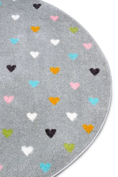 Hanse Home Collection koberce Detský koberček Adventures 105952 Grey kruh - 140x140 (priemer) kruh cm